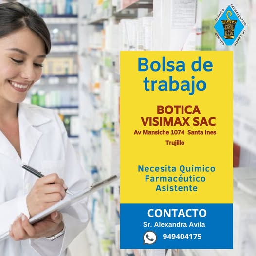 Oportunidad de trabajo botica